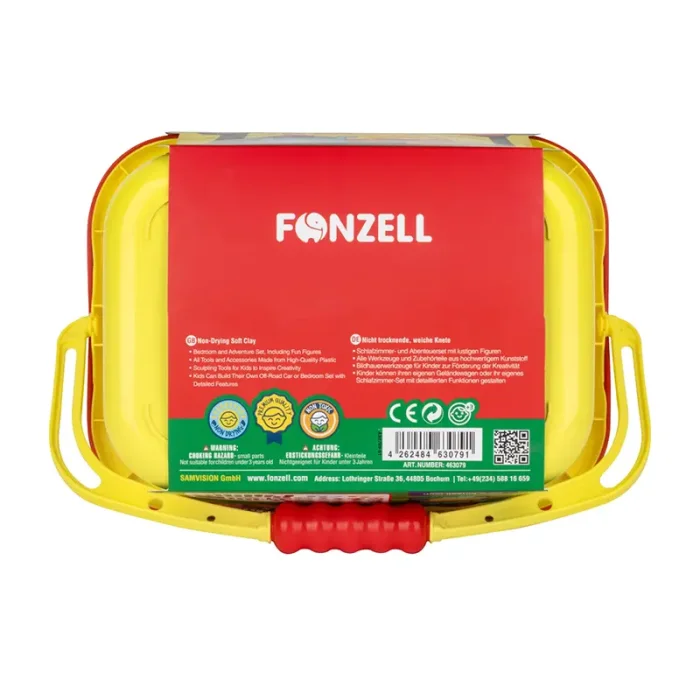خمیر بازی 15 عددی سطلی مدل فیگورهای بامزه فونزل FONZEL کد 3088