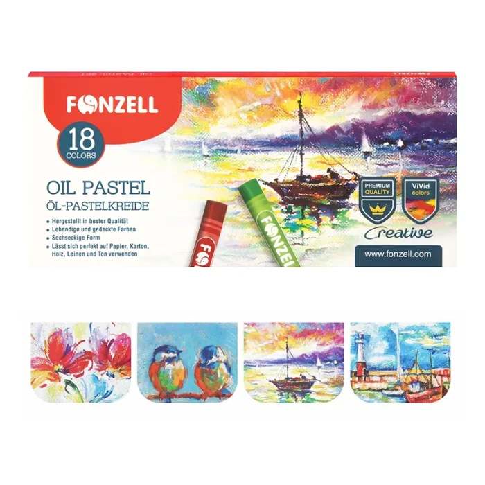 پاستل روغنی 12 رنگ فونزل FONZEL کد 3089