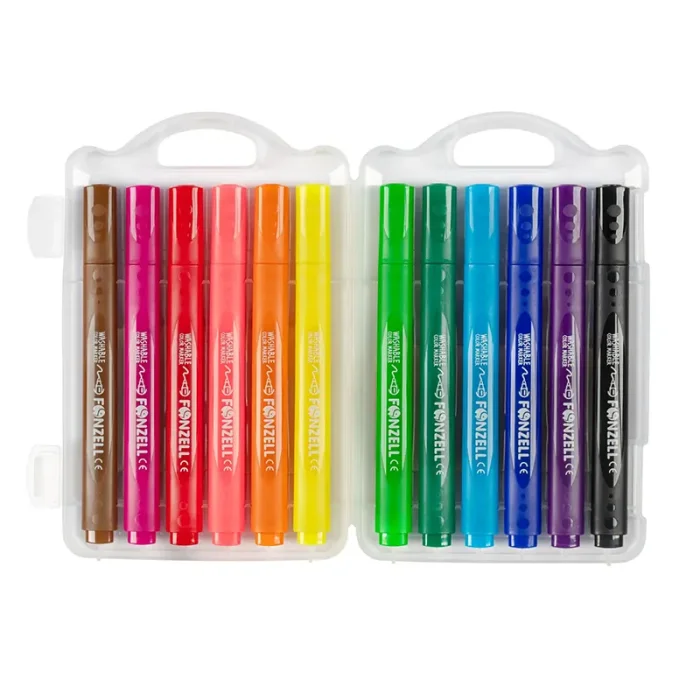 ماژيک 12 رنگ فونزل FONZEL Scented Washable Color Markers کد 3001