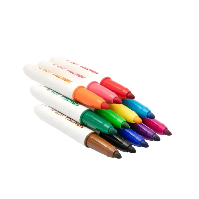 ماژيک 12 رنگ فونزل FONZEL Washable Color Markers کد 3006