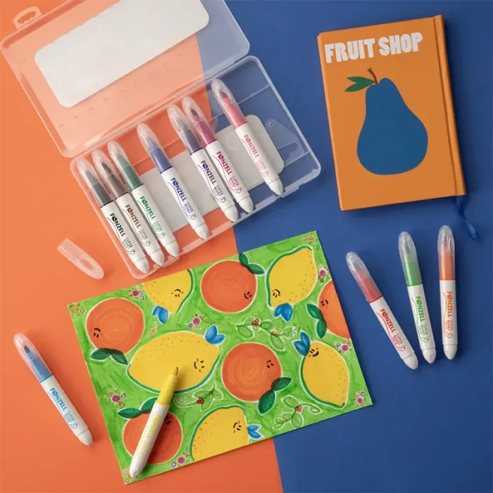 ماژيک 12 رنگ سوپر فونزل FONZEL Super Washable Markers کد 3002