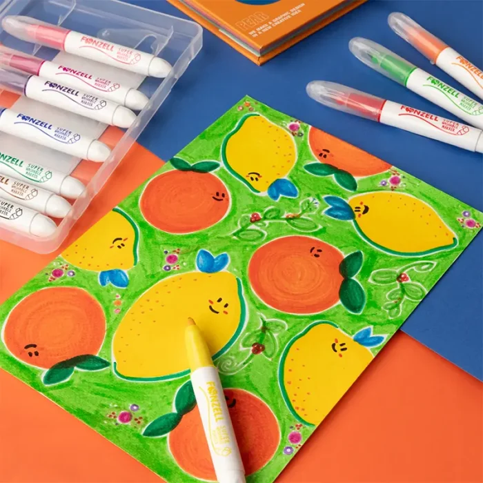ماژيک 12 رنگ فونزل FONZEL Washable Color Markers کد 3006