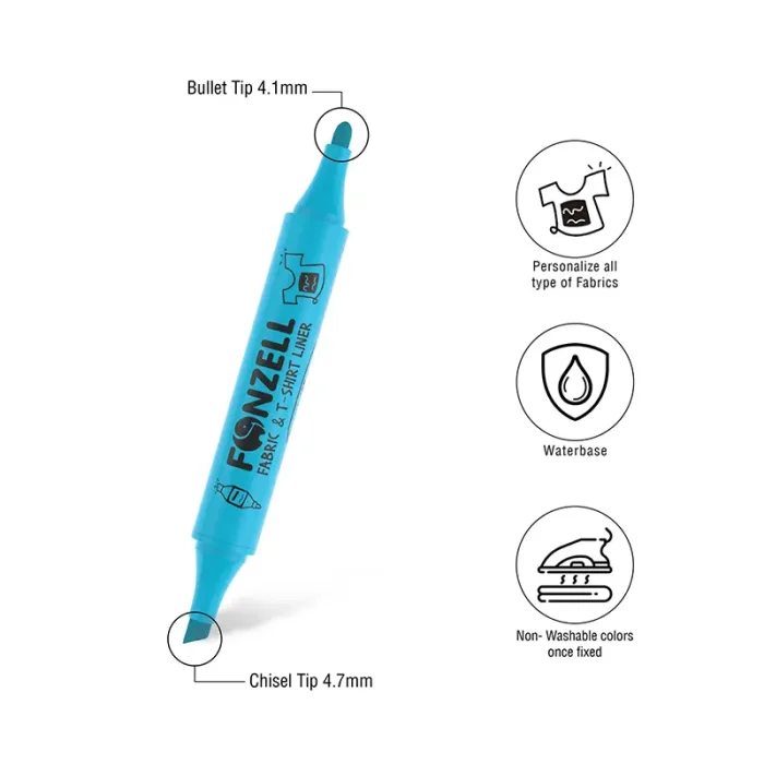 ماژيک 12 رنگ فونزل FONZEL Colorful Washable Markers کد 3997