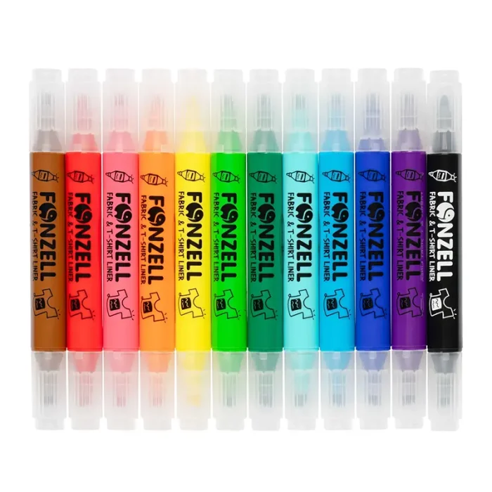 ماژيک 12 رنگ فونزل FONZEL Colorful Washable Markers کد 3997