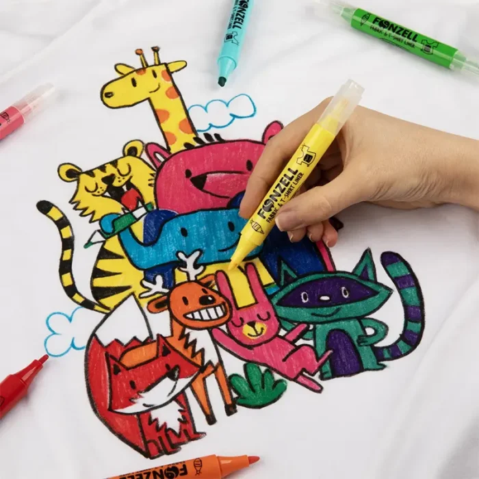 ماژيک 12 رنگ فونزل FONZEL Colorful Washable Markers کد 3997