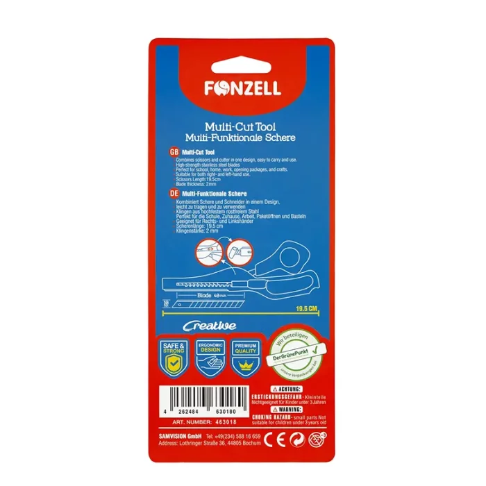 قیچی جارودار فونزل FONZEL کد 3015