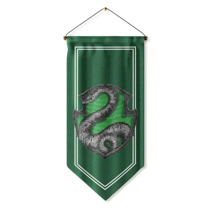 پرچم گروه های هری پاتر مدل اسلیترین Slytherin banner کد 7795408