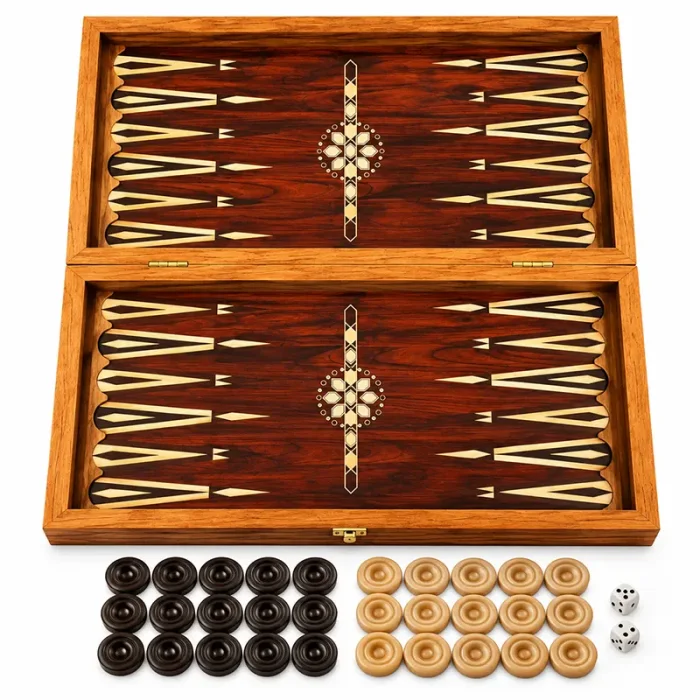 تخته نرد چوبی طرح اسلیمی کد 7823214