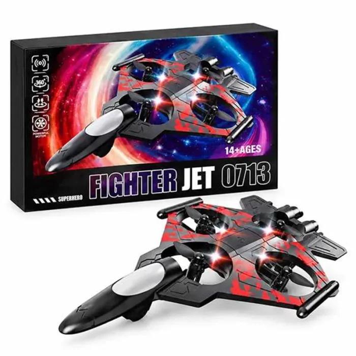 کوادکوپتر کنترلی طرح جت جنگنده Fighter Jet چهار ملخه کد 0713