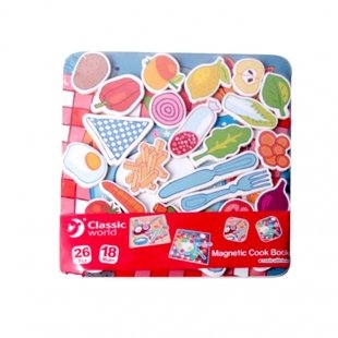 جورچین چوبی مغناطیسی طرح آشپزی classic world کد 3578