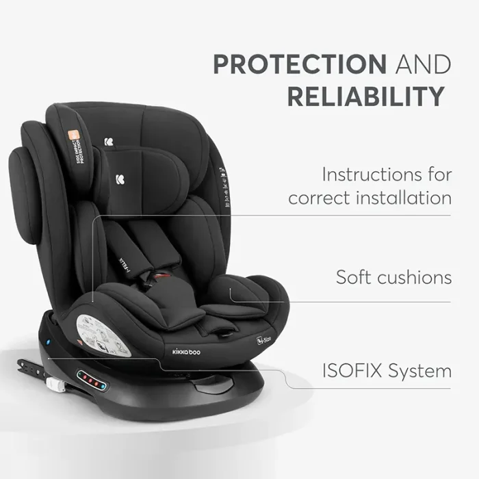صندلی ماشین کودک کیکابو مدل KIKKA BOO i-felix رنگ طوسی تیره کد 5936792