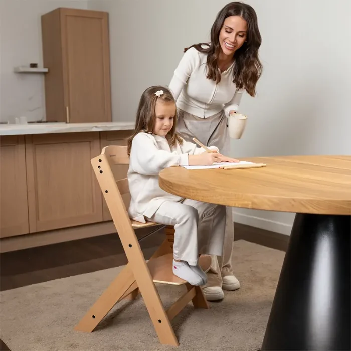 صندلی غذا چوبی چندکاره کیکابو kikkaboo Wooden highchair Nordy رنگ بژ کد 7840393