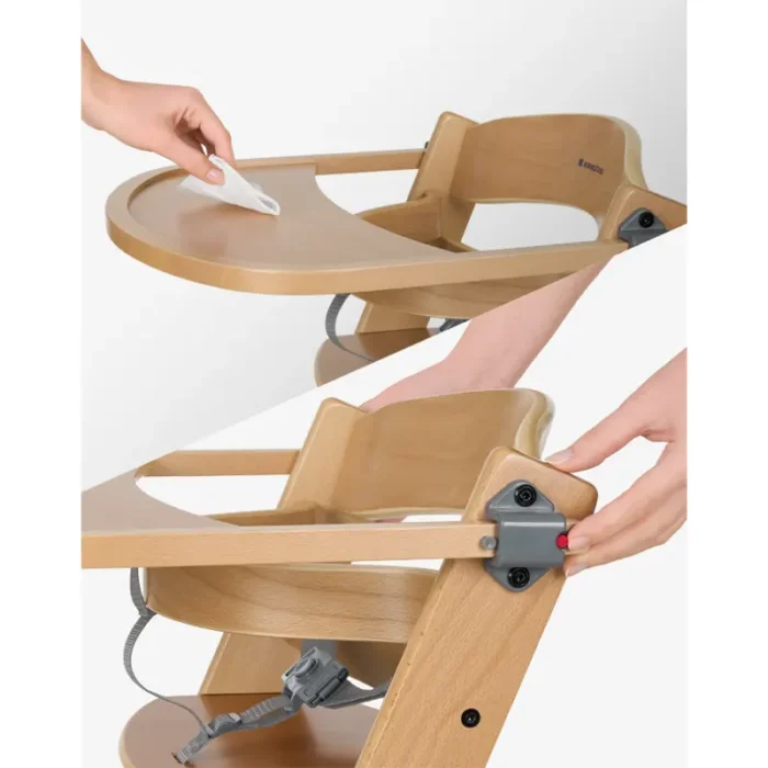 صندلی غذا چوبی چندکاره کیکابو kikkaboo Wooden highchair Nordy رنگ بژ کد 7840393