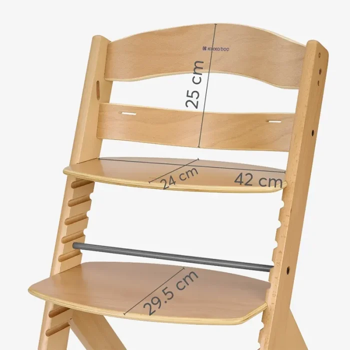صندلی غذا چوبی چندکاره کیکابو kikkaboo Wooden highchair Nordy رنگ بژ کد 7840393
