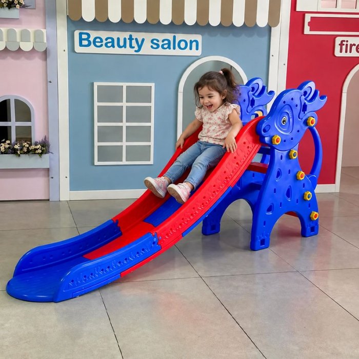 سرسره کودک مدل آهو رنگ آبی کد P/1015/A