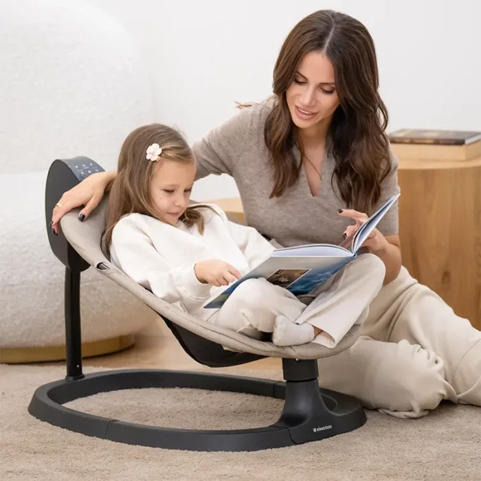 گهواره برقی و نی نی لای لای کیکابو مدل زازو kikkaboo Zazu رنگ بژ کد 7848732