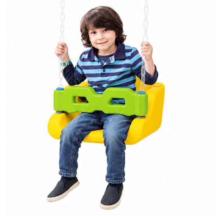 کفی تاب کودک حفاظ دار با پشتی زرد كد P/30090/ZA