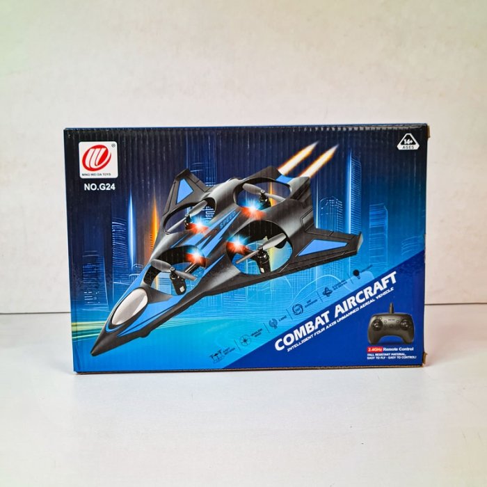 کوادکوپتر کنترلی طرح جت جنگنده COMBAT AIRCRAFT چهار ملخه کد NOG24
