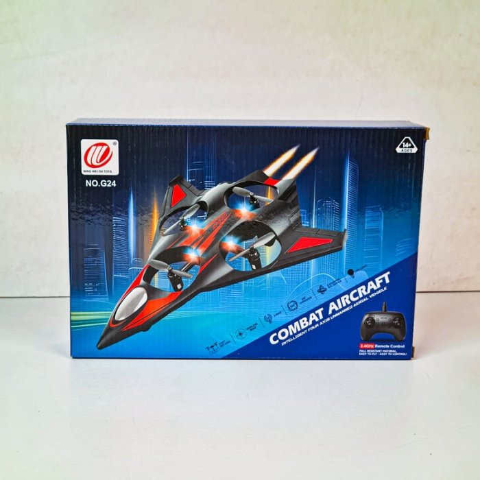 کوادکوپتر کنترلی طرح جت جنگنده COMBAT AIRCRAFT چهار ملخه کد NOG24