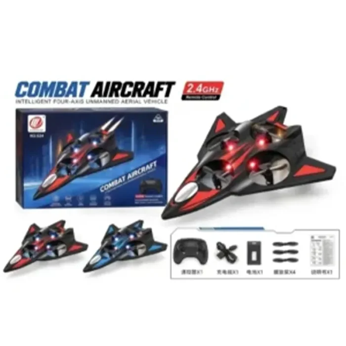 کوادکوپتر کنترلی طرح جت جنگنده COMBAT AIRCRAFT چهار ملخه کد NOG24