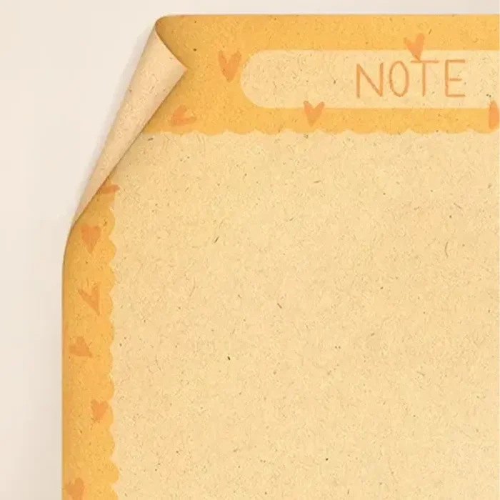 کاغذ یادداشت اکرو مستطیلی طرح NOTE کد 1023202033