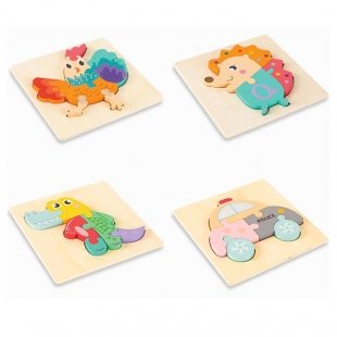 پازل چوبی کودک طرح خروس مدل 1626
