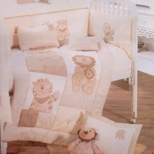 ست 6تکه سرویس لحاف کودک ستیمو با عروسک شیر