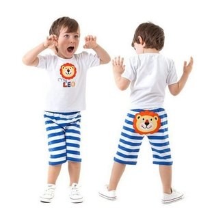 بلوزو شلوارک پسرانه طرح شیرdeno kids