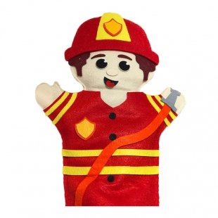 عروسک نمایشی نمدی آتش نشان مدل  P/1251/AT