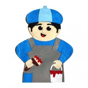 عروسک نمایشی نمدی نقاش مدل P/1251/NA