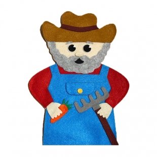 عروسک نمایشی نمدی کشاورز مدل  P/1251/KE