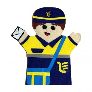 عروسک نمایشی نمدی پستچی مدل P/1251/PO