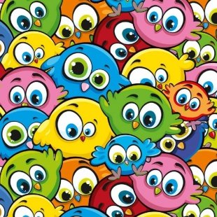 کاغذ کادو طرح جوجه رنگی کد 353