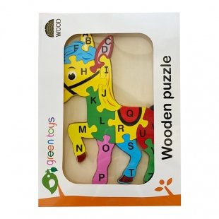 پازل چوبی جاگذاری حروف انگلیسی طرح اسب کد 3180