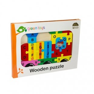 پازل چوبی جاگذاری حروف انگلیسی طرح قطار کد 3180