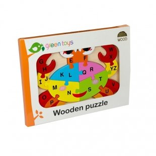 پازل چوبی جاگذاری حروف انگلیسی طرح خرچنگ کد 3180