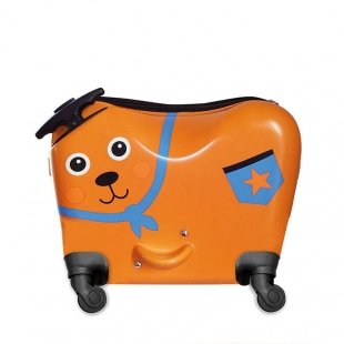 چمدان کودک اوپس طرح خرس چرخدار