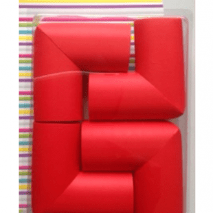 محافظ گوشه كوچك جامبو رنگ قرمز(4تايي)
