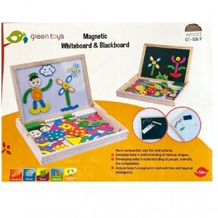 تخته سیاه و وایت برد دو طرفه مگنتی آموزشی2 کد 108F