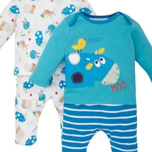 بلوز شلوار پسرانه طرح حیوانات mothercare