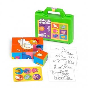 مکعب‌های تصویری - آشنایی با حیوانات کد 810091