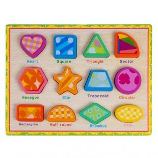 پازل چوبی جاگذاری اشکال کد 0101