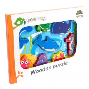 پازل چوبی جاگذاری حیوانات دریایی کد 1004