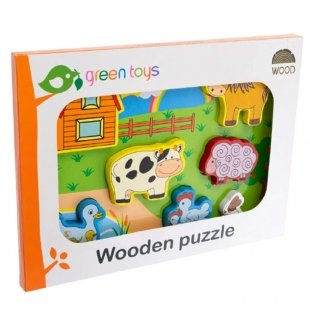 پازل چوبی جاگذاری حیوانات مزرعه کد 4001