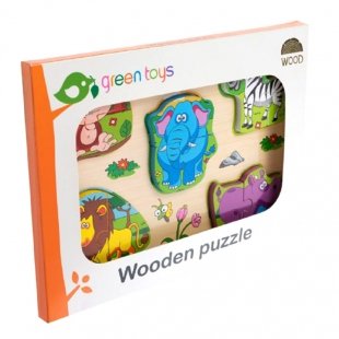 پازل چوبی جاگذاری حیوانات جنگل کد 3001