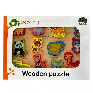 پازل چوبی جاگذاری حیوانات جنگل کد 3005