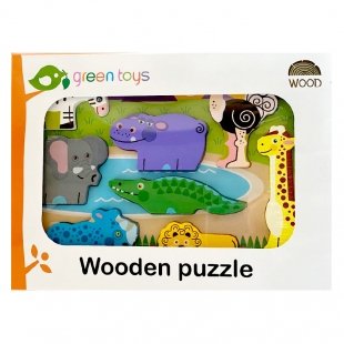 پازل چوبی جاگذاری حیوانات جنگل کد 3006