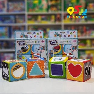 مکعب پارچه ای حیوانات، اشکال و اعداد مدل winfun 00178