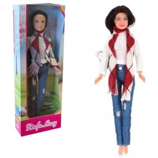 عروسک باربی دفا با لباس بافت سفید کد 8366