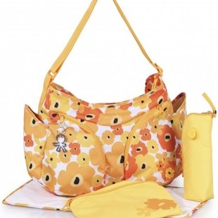 ساك لوازم كودك گلدار زرد okiedog مدل 28321